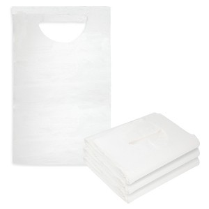 ProHeal Tie-Back Disposable Adult Bibs, Perfect for Seniors, Eating, Painting , and Cleanliness - 300 Pack, 16" x 33" - 1 of 2