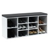 Tangkula Adjustable 10-Cube Organizer Bench Entryway Padded Shoe Storage Bench - 4 of 4