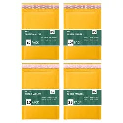 Link #5 10.5x16  Kraft Paper Bubble Mailers Padded Self Seal Shipping Envelopes Pack of 10/25/50/100