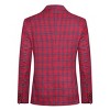 Cloudstyle Mens Formal Suit Jacket Blazer Plaid 2 Button Closure Prom Business Sport Coat - 2 of 4