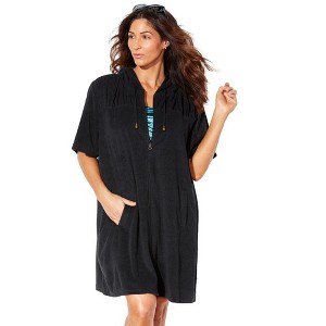 Swimsuits for All Women's Alana Terry Cover Up Hoodie (Plus Sizes Available) - 1 of 4
