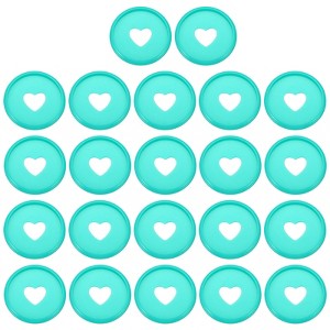 Unique Bargains Plastic DIY Notebook Planner Heart Book Binding Discs 22 Pcs - 1 of 4