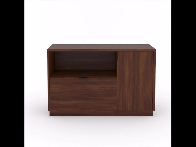 Englewood Spiced Mahogany Lateral File Credenza with Adjustable Shelf