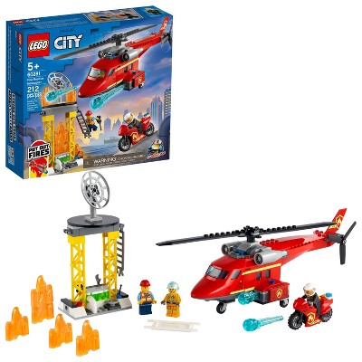 LEGO City Fire Rescue Helicopter Building Kit 60281