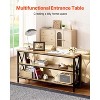 Yukimo 55" Narrow Console Table - 3-Tier Entryway/Sofa Table with Sturdy Metal Frame, Long Hallway Table for Entryway/Living Room/Bedroom - 2 of 4