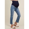 Pinkblush Blue Slim Straight Maternity Ankle Crop Jeans - 4 of 4