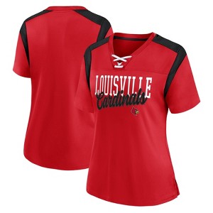 NCAA Louisville Cardinals Women's Jersey T-Shirt - 1 of 3