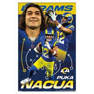 Trends International NFL Los Angeles Rams - Puka Nacua 25 Framed Wall Poster Prints - 1 of 4
