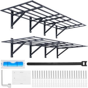 VEVOR Garage Storage Shelving, 2 Pack, 6 x 2 ft Heavy Duty Garage Shelves Wall Mounted, 1600 lbs Load Capacity(Total) Garage Storage Rack - 1 of 4