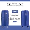 FATMOON Hardshell Suitcase Double Spinner Wheels PP Luggage Sets Lightweight Durable Suitcase with TSA Lock,3-Piece Set (20/24/28) - 4 of 4