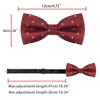Allegra K Men's Pre-Tied Adjustable Polka Dots Tuxedo Work Party Prom Bow Ties - 4 of 4