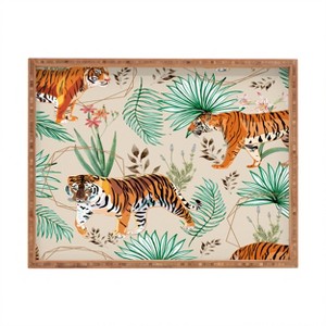 83 Oranges Tropical and Tigers Bamboo Tray - Deny Designs - 1 of 2