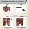 Park Designs Buffalo Check Lined Valances 60"x20" - 4 of 4