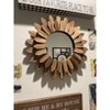 Aoibox Rustic Wood Sunburst Boho Wall Mirror for Entryway Bedroom Living Room Bathroom Housewarming Gift Home Decor Carbonized Black - 4 of 4