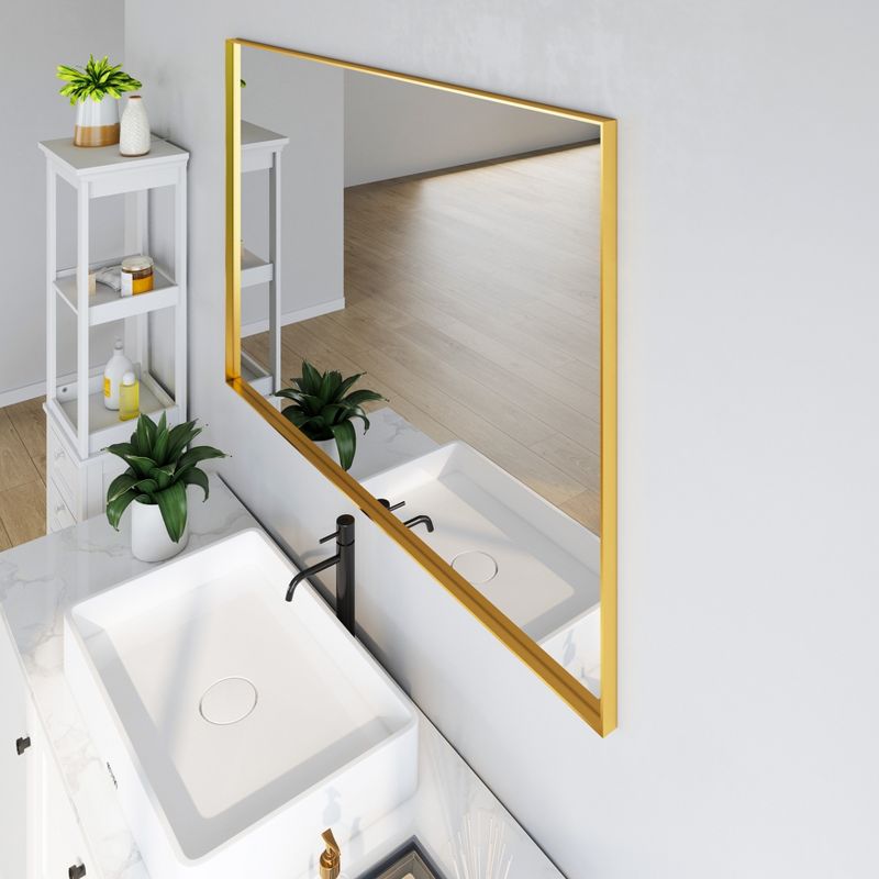 Organnice Aluminum Frame Bathroom Vanity Mirror, 4 of 6