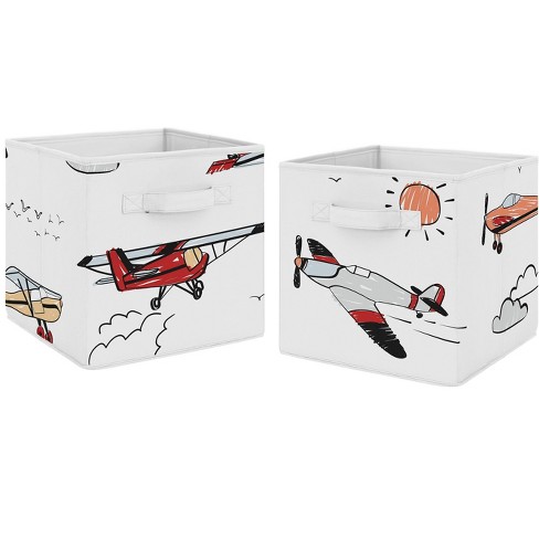 Set of 2 Foldable Cloth Storage Boxes