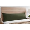 Sweet Jojo Designs Boy Body Pillow Cover (Pillow Not Included) 54in.x20in. Woodland Camo Solid Dark Green - 2 of 4