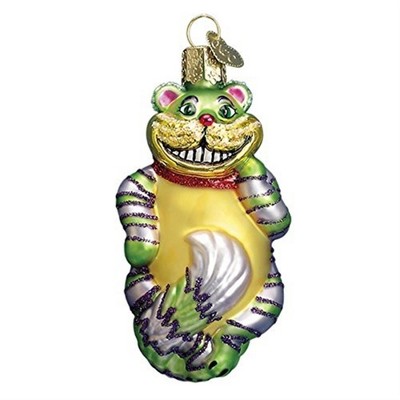 Old World Christmas Glass Blown Ornament for Christmas Tree, Cheshire Cat