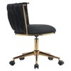 Home Office Desk Chairs, Ergonomic Office Chair, Upholstered Office Chair With Adjustable Swivel Wheels, Comfortable Backrest Desk Chair - 3 of 4