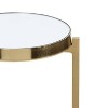 Kate and Laurel Aguilar Glam Drink Table, 9x9x23, Gold - 3 of 4