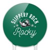 Slippery Rock The Rock Acrylic Cake Topper Party Decoration for Wedding Anniversary Birthday Graduation - 3 of 4