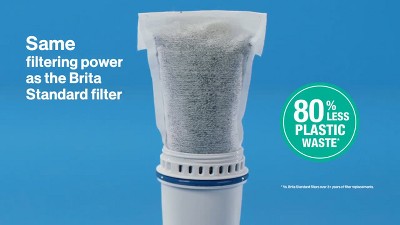 Brita 10-Cup White Water Pitcher with Refillable Filter