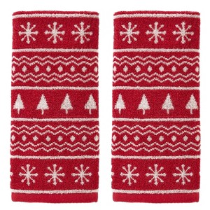 Fair Isle Hand Towel - SKL Home: Cotton Jacquard, Midweight, Machine Washable, for All Ages - 1 of 4
