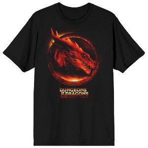 Dungeons & Dragons Honor Among Thieves Main Icon & Logo Crew Neck Short Sleeve Men's Black T-shirt - 1 of 3