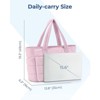 FATMOON Tote Bag for Women, Lightweight Puffy Tote Bag with Compartments Quilted Shoulder Bag Handbag for Travel, Work, Gym - 3 of 4