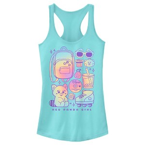 Juniors Womens Turning Red Red Panda Girl Mei Lee Racerback Tank Top - 1 of 4