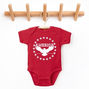 The Juniper Shop America Circle Stars Baby Short Sleeve Bodysuit - 1 of 4