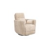 Toast Microfiber Manual Swivel Recliner with Bolster Pillows & 360 lbs Capacity - 4 of 4