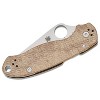 Spyderco Para 3 Brown Canvas Micarta Folding Pocket Knife with CPM CRU-Wear Blade Steel | Outstanding Balance of Edge Retention and Toughness, Brown - 4 of 4