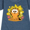 - Garfield - Baby Garfield Paws And Stars Graphic Short Sleeve Fleece Dress - 2 of 4