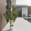 23.6" Potted Faux Olive Tree, Artificial Olive Plant with Lifelike Leaves & Fruits for Home Office Indoor Decor - 3 of 4