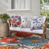 Mina Victory Aloha Floral 20" x 20" Indoor Outdoor Throw Pillow - 4 of 4