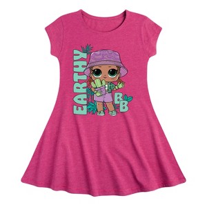 Girls' - LOL Surprise! - Earthy BB Fit & Flair Cap Sleeve Dress - 1 of 2