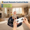coucheta 12V Kids Electric Bumper Car with Parent Remote Control, 360° Spinning & Music, 2 Speed Modes, Safety Belt, Ride On Toys for Kids 2-4 Years - 4 of 4