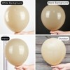 PartyWoo Balloons Light Brown Tan Boho Neutral Beige Cream Nude 18 12 10 5 Inch 140 pcs - 3 of 4