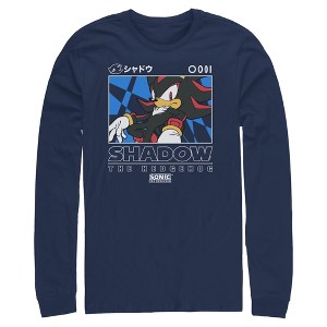 Mens Sonic the Hedgehog Shadow Portrait Long Sleeve Shirt - 1 of 4