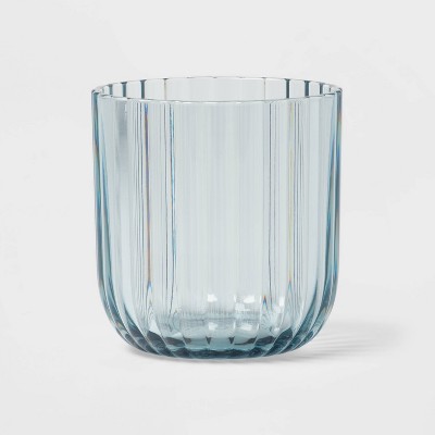 Blue Plastic Short Tumblers, 4-Pack