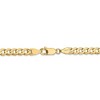 Black Bow Jewelry 4.5mm, 14k Yellow Gold, Open Concave Curb Chain Bracelet - 3 of 4