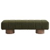 Vynxaria No-Assembly 64" Multi-Purpose Bench, 300lbs Capacity Boucle Upholstered, Ergonomic for Dining/Entryway - 4 of 4
