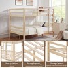 NicBex Bunk Bed with Thick Posts,Wood Bunk Bed Frame with Ladder and High Guardrail for Kids Teens Dorm Rooms - 4 of 4
