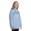 Converse® Girls' Pullover Fleece Oversized Hoodie - Light Blue - 2 of 4