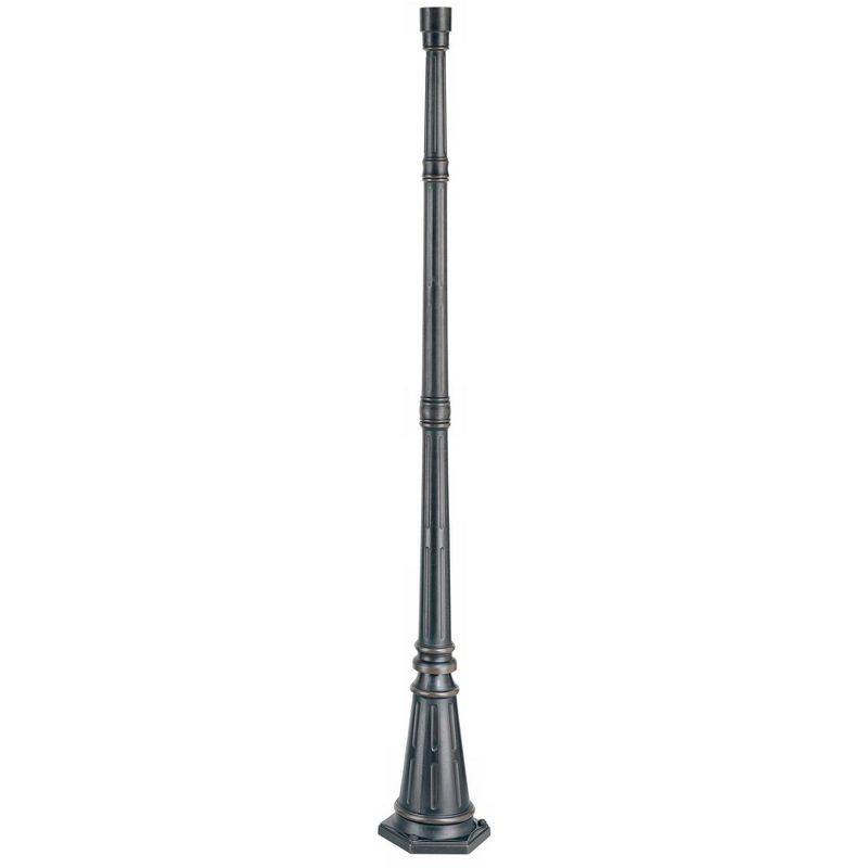 John Timberland Hepworth Vintage Post Light Pole and Cap Base Dark Bronze 76 3/4" for Exterior Barn Deck House Porch Yard Patio Home Garage Outside, 1 of 6