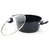 Oster Hawke 4.2 Quart Ceramic Nonstick Aluminum Dutch Oven with Lid in Dark Blue - 2 of 4