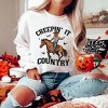 Simply Sage Market Women's Graphic Sweatshirt Creepin' It Country Cowboy - 2 of 4