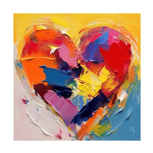 Trademark Fine Art - Ivan Guaderrama Vivid Heartbeats Canvas Art - image 1 of 4