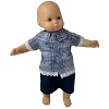 Doll Clothes Superstore Shirt And Cargo Shorts Fits 15-16 Inch Baby Dolls - image 2 of 4